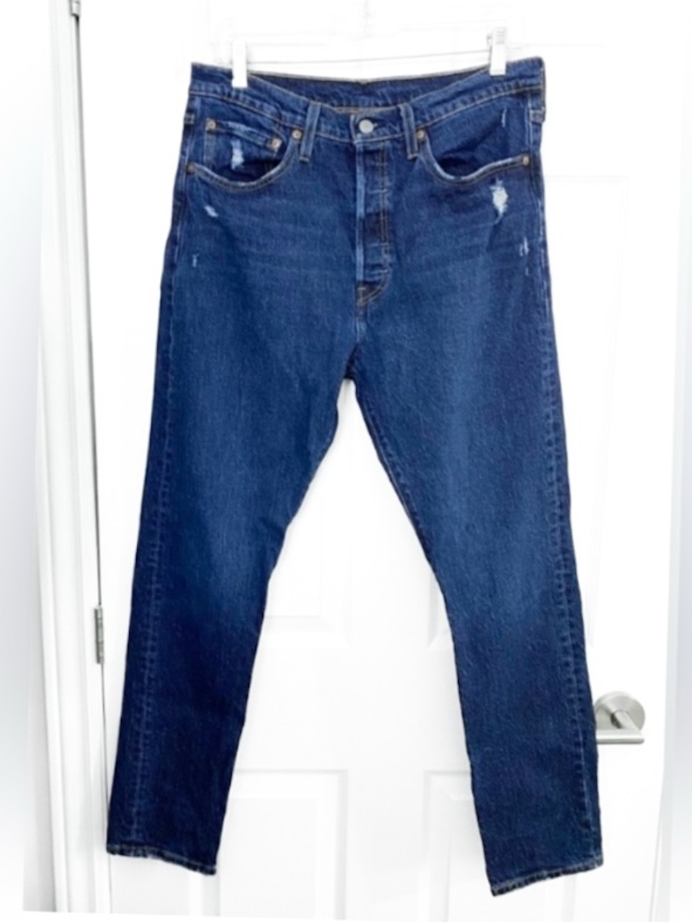 Levi's 501 Women's Dark Blue Skinny Filiforme High Rise Jeans 31x30 - Like New